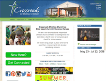 Tablet Screenshot of crossroads-christian.com